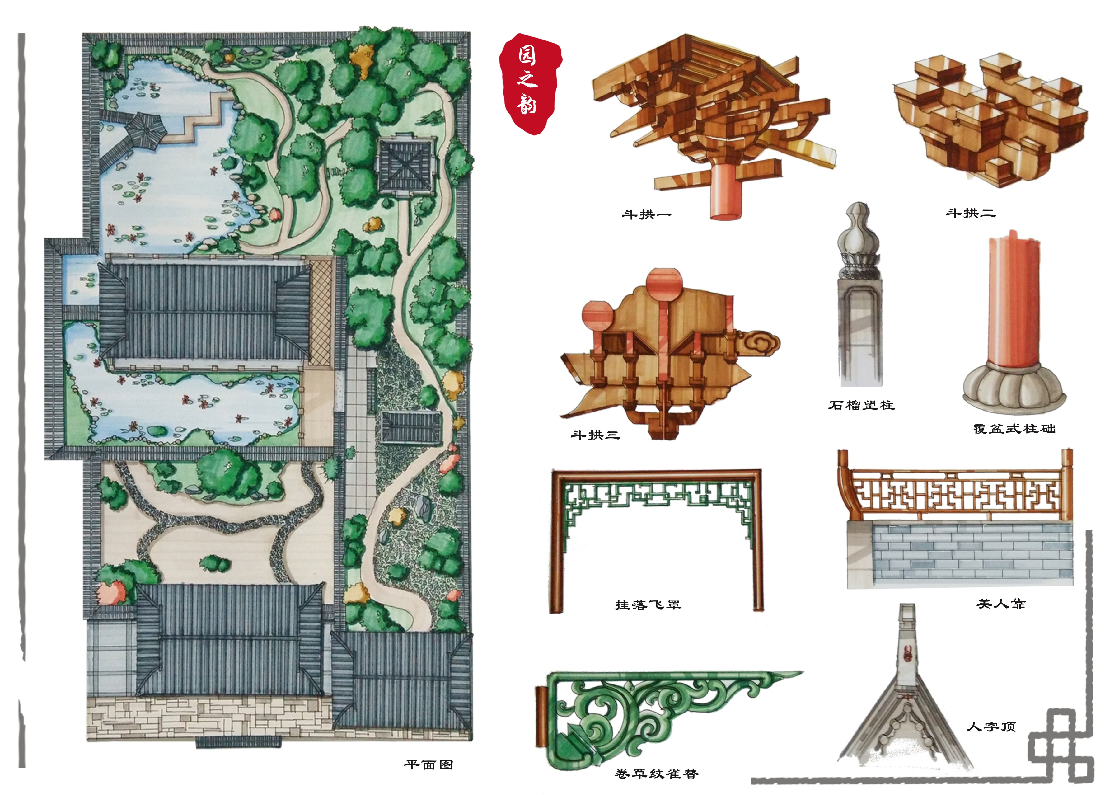 E:\2020国际大学生手绘艺术与设计大赛\参赛作品\手绘写生类\手绘写生类 广西艺术学院—园之韵—张波\参赛作品\园之韵4.jpg