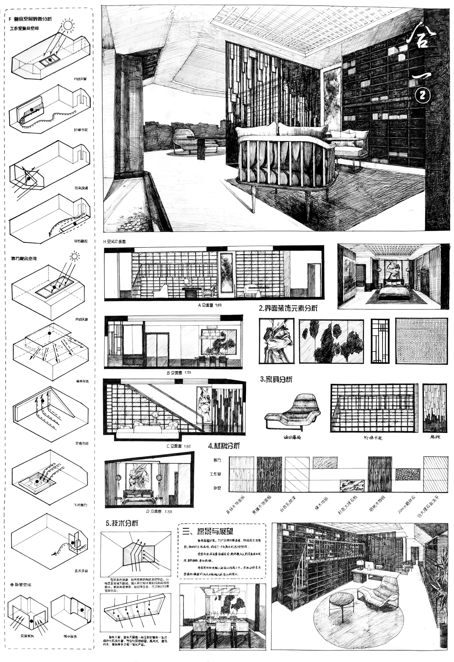 E:\2020国际大学生手绘艺术与设计大赛\参赛作品\手绘设计类\手绘设计类 南开大学 合一 水云间室内设计方案 华庭越\合一 水云间室内设计方案2.jpg